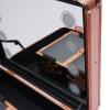 3-Tiers Rolling Makeup Train Case With LED & Mirror,Professional Makeup Train Case With Wheels,Adjustable Height,Multi-Functional Rolling Makeup Organizer For Makeup Artist,Hairstylist(Rose Gold) view 4