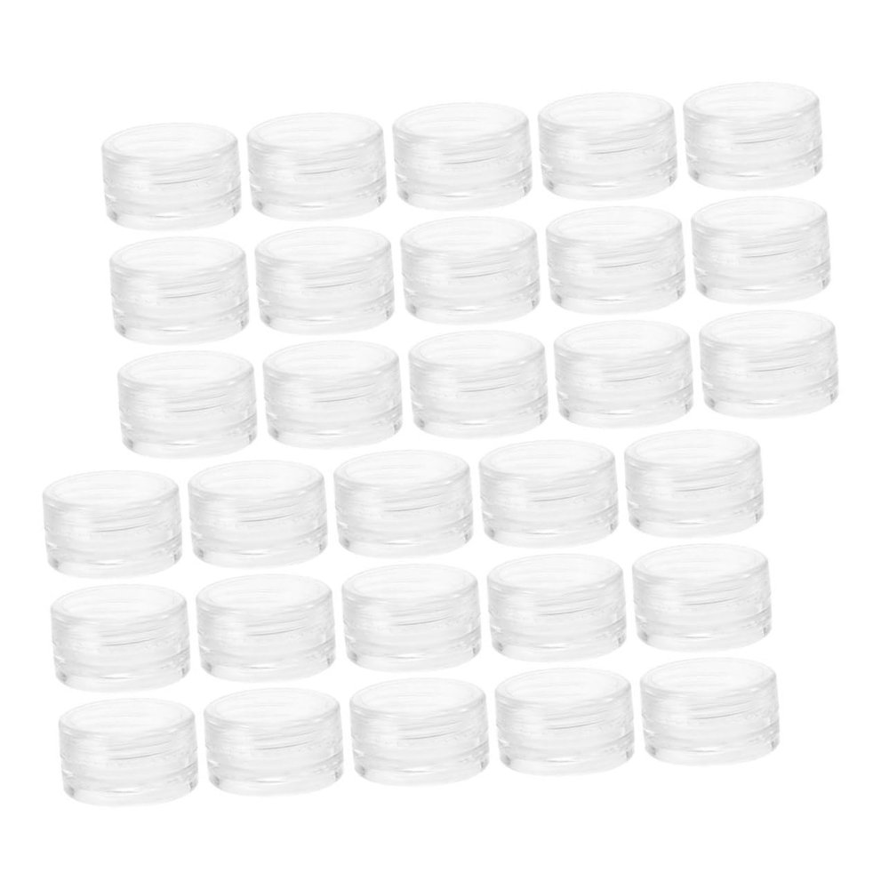 IWOWHERO 30pcs Cream Sample Jars Transparent Containers for Face Cream Moisturizers Lotions Travel-friendly Cosmetic Storage for Easy Portability