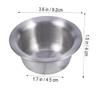 Baluue Stainless Steel Shaving Stand Bowl Holder for Razors Brush Organized Stand Brush and Razor Models view 4