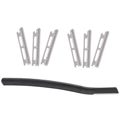 AUTSUPPL 1set Eyebrow Trimmer with Replacement Blades Portable Eyebrow for Facial Hair Removal Lightweight and Safe Design Includes Protective Case