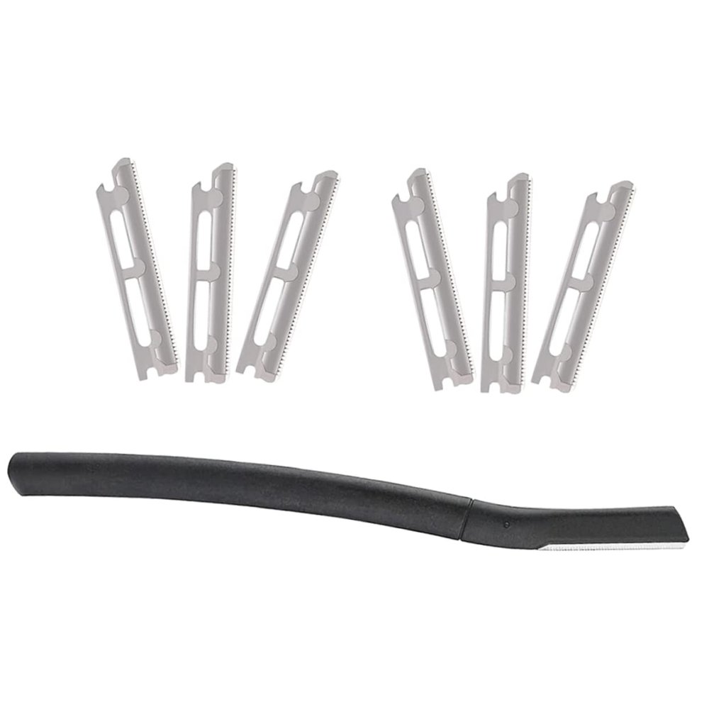 AUTSUPPL 1set Eyebrow Trimmer with Replacement Blades Portable Eyebrow for Facial Hair Removal Lightweight and Safe Design Includes Protective Case