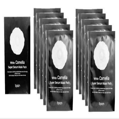 123 UBuy Shop_White Camellia Super Serum Mask Pack 25ml/0.84 fl.oz X 10 ea. Rich in Vitamins, Polyphenols to Moisturize and Soften the Skin