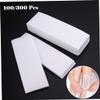 IWOWHERO 100pcs Soft Flexible Hair Removal Wax Strips Paper Facial Waxing Kit Strips Comfortable Texture for Salon Use view 2