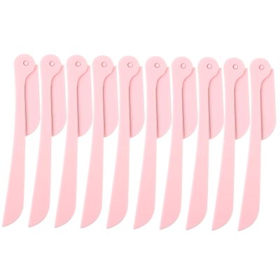 Healeved 10pcs Eyebrow Foldable Eyebrow Trimmers for Precise Grooming Portable and Easy to Design for Women