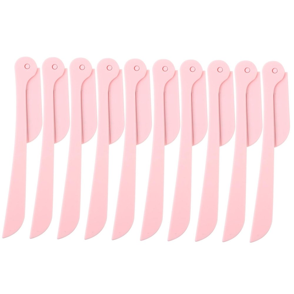 Healeved 10pcs Eyebrow Foldable Eyebrow Trimmers for Precise Grooming Portable and Easy to Design for Women