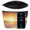 TKJMCSW Tropical Beach Sunset Makeup Bag for Women Large Capacity Toiletry Bag Portable Make Up Organizer Cosmetics Bag Travel Bag for Cosmetic Storage Bag for Travel Work view 3