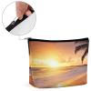 TKJMCSW Tropical Beach Sunset Makeup Bag for Women Large Capacity Toiletry Bag Portable Make Up Organizer Cosmetics Bag Travel Bag for Cosmetic Storage Bag for Travel Work view 4