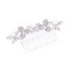 BIUDECO Crystal Rhinestone Hair Side Comb Headdress for Women and Girls Elegant Wedding Inserted Comb Accessory Material for Bridal and Special Occasions view 1