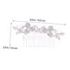 BIUDECO Crystal Rhinestone Hair Side Comb Headdress for Women and Girls Elegant Wedding Inserted Comb Accessory Material for Bridal and Special Occasions view 2
