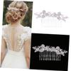 BIUDECO Crystal Rhinestone Hair Side Comb Headdress for Women and Girls Elegant Wedding Inserted Comb Accessory Material for Bridal and Special Occasions view 3