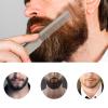 XZQYDS Stainless Steel Beard Comb for Men Ergonomic Grooming Tool for Styling and Shaping Foldable Wide Tooth Beard Comb view 3