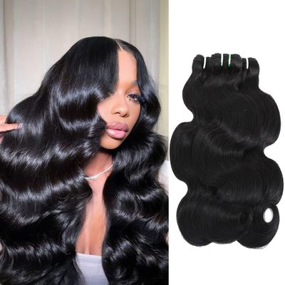 Syrenlore Raw Vietnamese Human Hair Bundles Body Wave Sew In Thick Bundles 100% Unprocessed Raw Vietnamese Virgin Human Hair Bundles Bodywave Quick Weave 3 Hair Bundles for Black Women 10 12 14 Inch