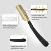 FEISIER Straight Razors for Men, Professional Straight Single Edge Razor Kit, Silicone Handle Straight Razor with Guard,Stainless Steel Barber Razor for Shaving,Salon Shavette,10 Blades Included view 2