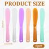 6Pcs Large Plastic Cosmetic Spatula Face Mask Spatula Plastic Cosmetic Spatula Reusable Cosmetic Mask Mixing Spoon Jelly Mask Spatula Stick Applicator for Skin Care DIY Mask Mixing and Sampling view 2