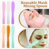 6Pcs Large Plastic Cosmetic Spatula Face Mask Spatula Plastic Cosmetic Spatula Reusable Cosmetic Mask Mixing Spoon Jelly Mask Spatula Stick Applicator for Skin Care DIY Mask Mixing and Sampling view 4
