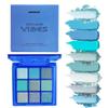 BAISEN DIARY 9 Colors Eyeshadow Palette - Blue Eyeshadow Theme, High Pigmented Blendable Matte & Glitter Shimmer Finishes, Long Lasting Eye Makeup for Christmas & Music Festivals(Blue) view 1