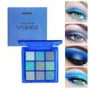 BAISEN DIARY 9 Colors Eyeshadow Palette - Blue Eyeshadow Theme, High Pigmented Blendable Matte & Glitter Shimmer Finishes, Long Lasting Eye Makeup for Christmas & Music Festivals(Blue) view 2