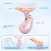 SDKWDH Red-Light-Therapy-for-Face-and-Neck, 7 Color Face Massager Tool for Wrinkles, Double Chin, Vibrating Facial Massager with Thermals for Skin Care, Glossy Pink view 4