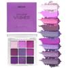 9 Colors Eyeshadow Palette - Purple Eyeshadow Theme, High Pigmented Blendable Matte & Glitter Shimmer Finishes, 24-Hour Long Lasting Mauve Eye Makeup for Christmas & Music Festivals(Purple) view 1