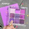 9 Colors Eyeshadow Palette - Purple Eyeshadow Theme, High Pigmented Blendable Matte & Glitter Shimmer Finishes, 24-Hour Long Lasting Mauve Eye Makeup for Christmas & Music Festivals(Purple) view 3