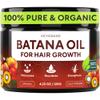 Batana Oil for Hair Growth - 100% Raw & Organic Unrefined Batana Oil - Cold Pressed Hair Mask for Scalp Health, Thicker Hair & Split Ends Repair - Natural & Pure (4.23 oz) view 1