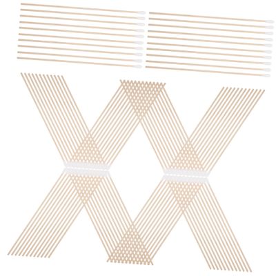 OHPHCALL 100pcs Cotton Swabs Long Handle Cotton Buds for Cleaning Makeup Removal Medical Swabs Sanitary Round Tip
