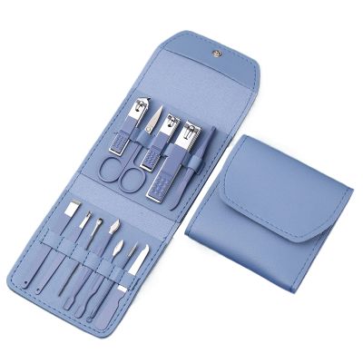 Pedi & Mani Kit Portable Nail s Set with Nail File Trimmer Eyebrow Trimmer Clip Dead Skin Removal for Hand Foot Care