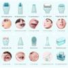 Gdbanlimi 10 in 1 Derma Roller Kit, 0.25mm Microneedling Roller Microneedle Derma Roller with, Facial Beauty Roller Skin Care Tools, 10 Replaceable Heads and Storage Case view 2