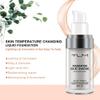 2PCS TLM Color Changing Foundation, Flawless Colour Changing Warm Skin Tone Liquid Foundation for Mature Skin, Waterproof Moisturizing Foundation Makeup Base Nude Concealer Full Coverage SPF15 view 2