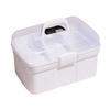 Didiseaon Professional Cosmetic Large Makeup Case Portable Plastic Nail Art Storage Box Easy to Use view 1