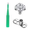AccGin Disposable Biopsy Punch Sterile Biopsy Dermal Punch for Piercing, Stainless Steel Skin Piercing Tool with Protective Handle 1pc view 1