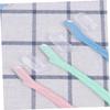 Baluue 3PCS Portable Eyebrow Razors Set Stainless Steel Eyebrow Trimmers for Women Random Color Removal Tool view 3