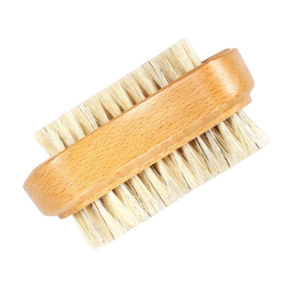 Didiseaon Nail Cleaning Brush Double Sided Manicure Brush for Nail Art Soft Bristles for Polish Random Style
