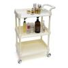 Elitzia Esthetician Cart Facial Machine Trolley ABS Beauty Salon SPA Rolling Trolley for Esthetician Makeup Cart Beauty Machine 3 Layers Tray Organizer with Wheels Large Storage ETTRO121 (Cream) view 1