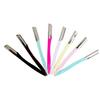 Baluue Eyebrow Trimmers Set 10pcs Stainless Steel Eyebrow Razor Portable Makeup Tool Kit Non-Slip Design Perfect for Home Travel Random Color view 1