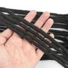 0.4cm Width Dreadlock Extensions 12 Inch 30 Strands 100% Permanent Loc Extensions Human Hair with Curly Ends Natural Black Curly Locs Human Hair Can Be Dyed Bleached Curled And Twisted view 2