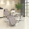 Dangvivi Tattoo Chair for Client with Rolling Stool, Tattoo Bed Table with Storage Baskets, Facial Chair Esthetician Bed, Lash Table Armchair for Eyelash Extensions,Gray(Modern, Grey) view 2