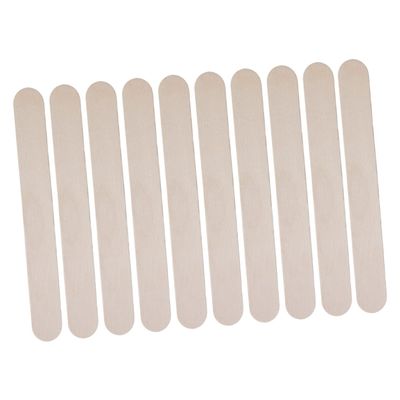 Baluue 1pcs Wooden Wax Applicator Sticks for Hair Removal Smooth Waxing Spatula Tongue Depressors Tool for Salon Home Use