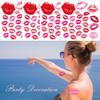2 PCS Lip Print Temporary Tattoo Stickers Mother's Day Kiss Lips Temporary Tattoo Stickers Fake Tattoos for Women Men, Halloween, Mothers Day, Valentine's Day and Cosplay, 6x6 In view 4