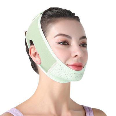 Adjustable Chin Strap V Line Lifting For Face Contouring Soft Polyester Chin Strap For Jaw Line Shaping Easy To Use