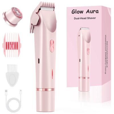 GlowShave -2-in-1 Womens Body Shaver,Glow Aura Bikini Shaver