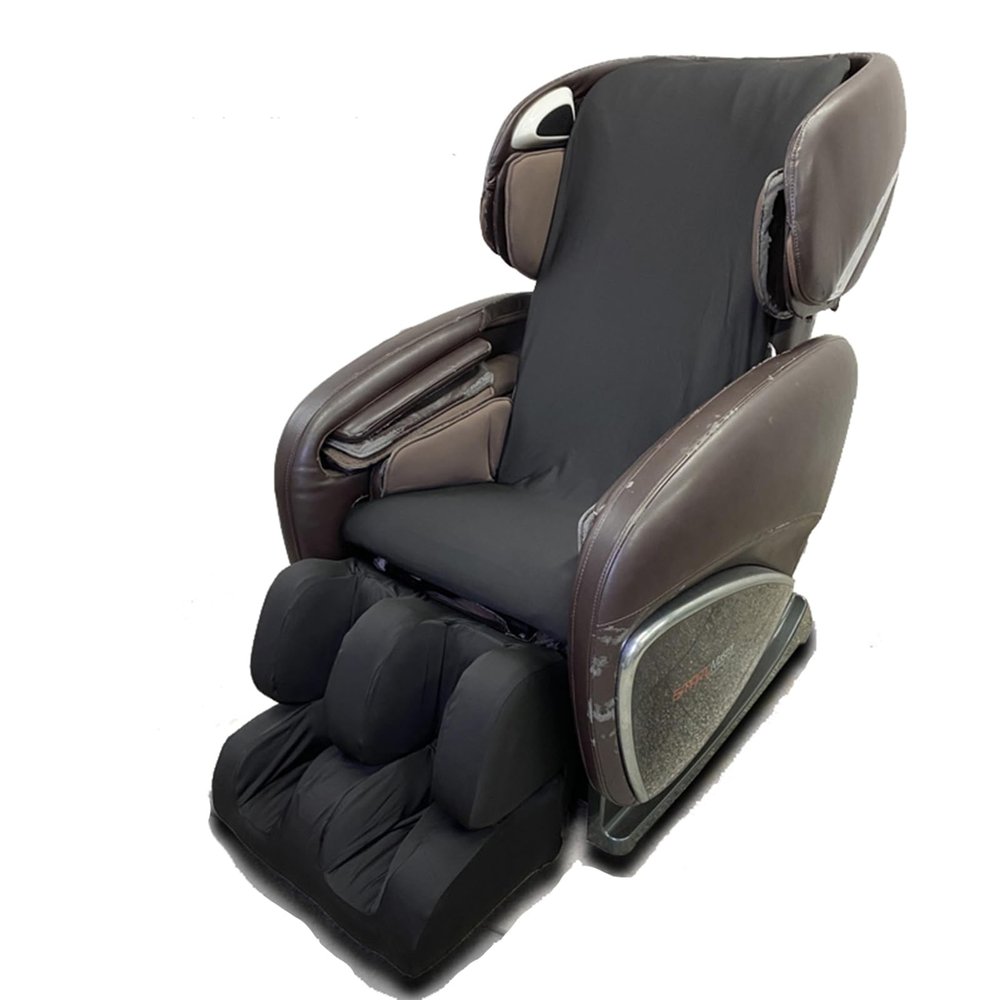 Full Body Shiatsu Zero Gravity Massage Chair Cover, Super Soft Stretch Fabric Slipcover Dust Protective Cover, Washable,Black,Full Body