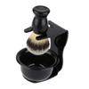 Baluue Men's Shaving Tool Set Face Razor Brush Stand Brush Holder Bowl Acrylic Tidy view 1
