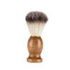 Baluue Men Beard Brush Barbershop Shaving Brush Natural Wood Handle Smooth Shave view 1