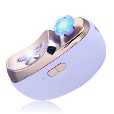 3 in 1 Automatic Nail Clipper Polisher, Toenail Trimmer for Seniors Adults, Safe & Convenient Electric Nail Trimmer Cutter, Nail File Clip Storage, 2 Speeds, Purple