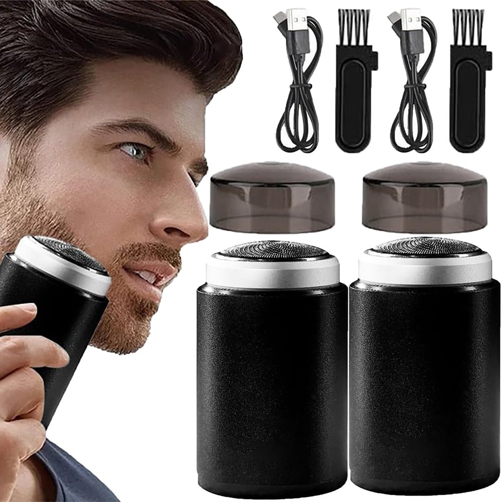Newest Unisex Mini Portable Electric Shaver, Mini Shaver, Mini Electric Shavers for Men, Razor, Newest Mini Portable Electric Shaver, Mini Portable Electric Shaver (2PCS)