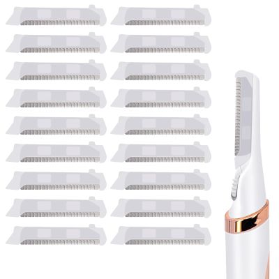 Replacement Blades for Finishing Touch Flawless Dermaplane Glo Facial Exfoliation Razor - White, 18-Pack