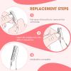 Replacement Blades for Finishing Touch Flawless Dermaplane Glo Facial Exfoliation Razor - White, 18-Pack view 2