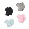 Didiseaon 4pairs Gel Heel Socks for Moisturizing and Repair Breathable Heel Protectors for and Open Toe Design Black Gray Green view 1