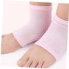 Didiseaon 4pairs Gel Heel Socks for Moisturizing and Repair Breathable Heel Protectors for and Open Toe Design Black Gray Green view 4